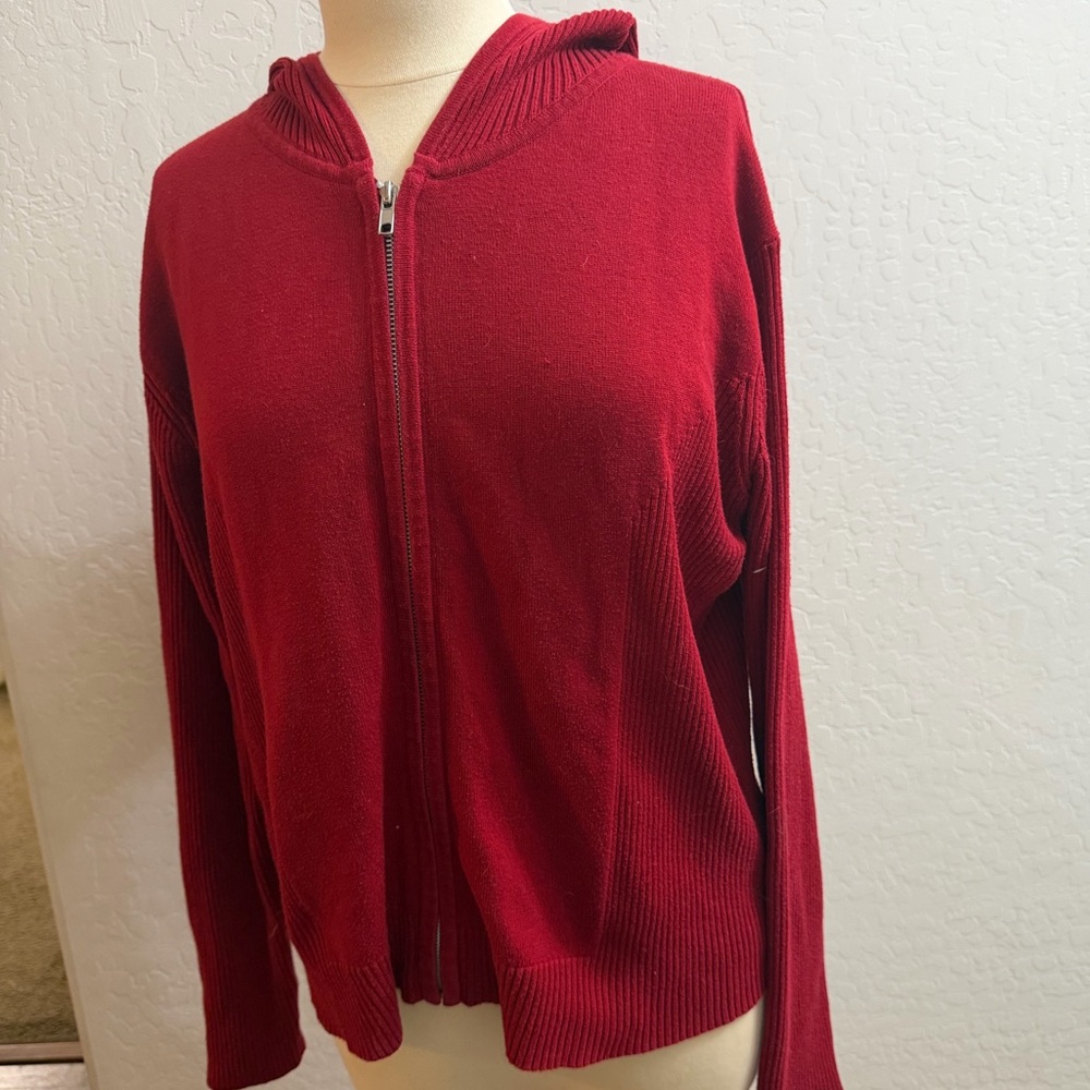 Worthington Women's Vibrant Red Cardigan